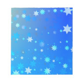 Blue Stars Notizblock (Vorderseite)