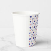 Blue Stars Paper Cups Pappbecher (Rechts)