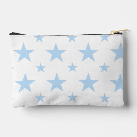Blue Stars Pattern Constellation Cosmetic & Pencil Zubehörtasche (Rückseite)
