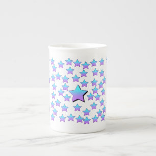 Blue Stars Porzellantasse