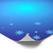 Blue Stars Poster (Ecke)