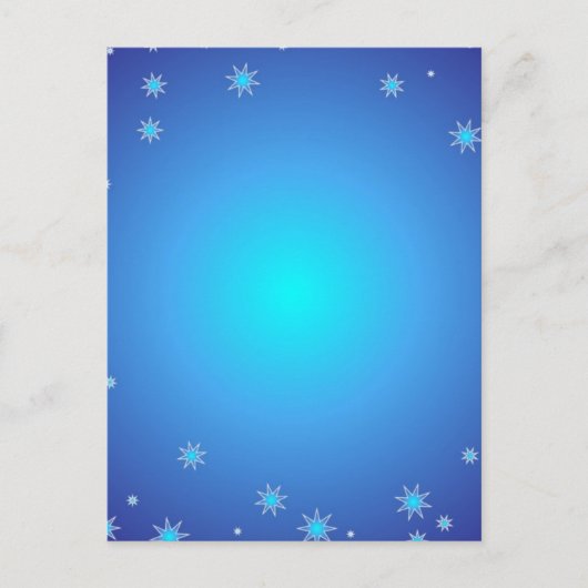 Blue Stars Postkarte (Vorderseite)
