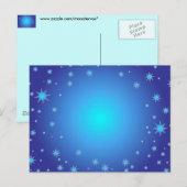 Blue Stars Postkarte (Vorne/Hinten)