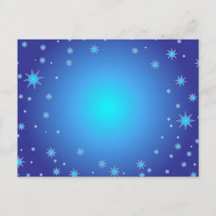 Blue Stars Postkarte