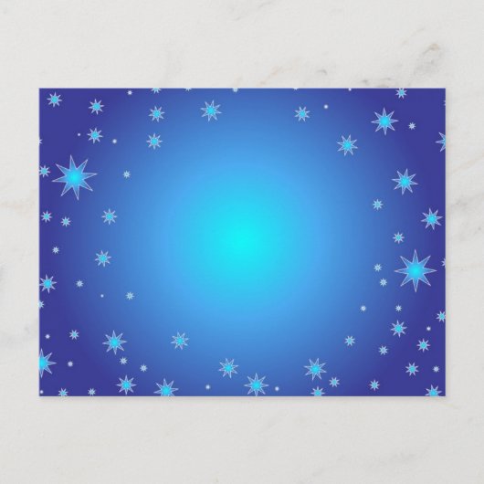 Blue Stars Postkarte (Vorderseite)