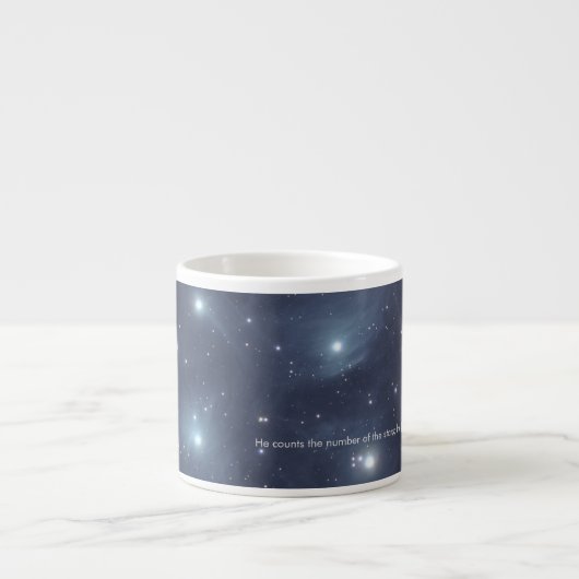 Blue Stars Psalms Scripture Tasse (Vorderseite)