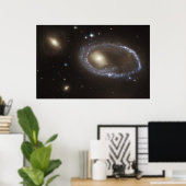 Blue Stars Ring Nucleus of Galaxy AM 0644-741 Poster (Heimbüro)