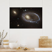Blue Stars Ring Nucleus of Galaxy AM 0644-741 Poster (Küche)