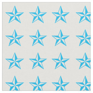 Blue Stars Rodeo Western Fabric Stoff