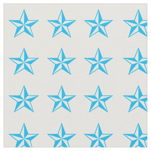 Blue Stars Rodeo Western Fabric Stoff (Nahaufnahme)