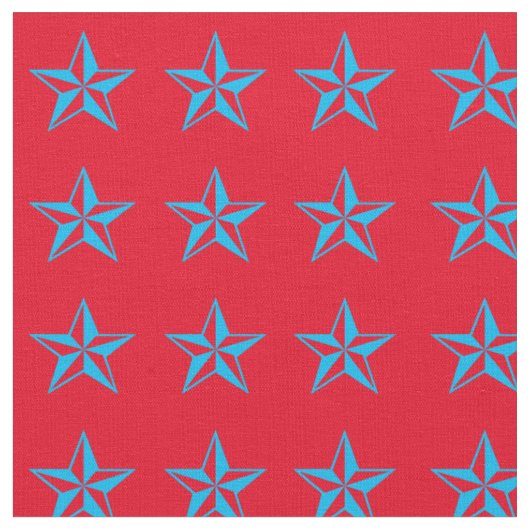 Blue Stars Rodeo Western Fabric Stoff (Nahaufnahme)