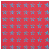 Blue Stars Rodeo Western Fabric Stoff (Muster)