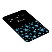Blue Stars 'Text' flexibler Magnet vertikal schwar (Rechte Seite)
