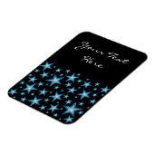 Blue Stars 'Text' flexibler Magnet vertikal schwar (Linke Seite)