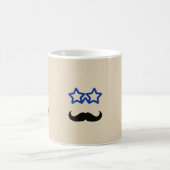 Blue Stars und Black Mustache Kaffeetasse (Mittel)