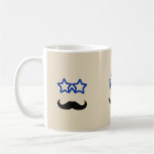 Blue Stars und Black Mustache Kaffeetasse (Links)
