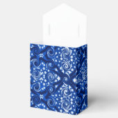 Blue Stars und Wirbel Muster-Vorzugbox Geschenkschachtel (Geöffnet)