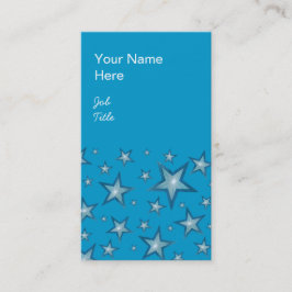 Blue Stars Visitenkarte blaues Portrait