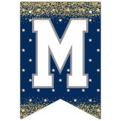 Blue Stars Weihnachts-Party Wimpelkette (Zweite Fahne)