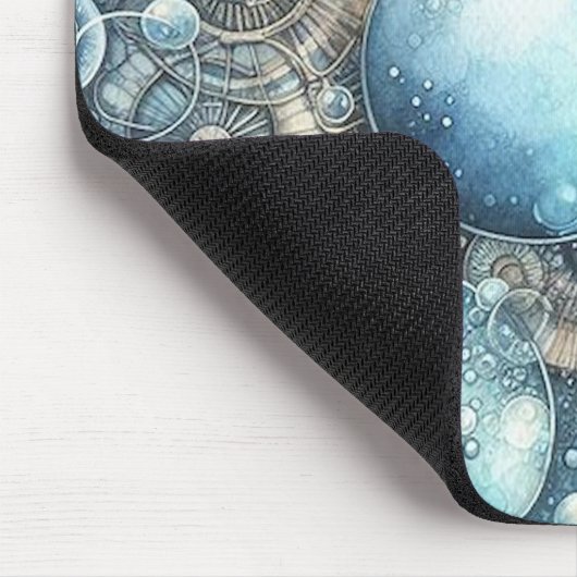 Blue Steampunk Mousepad (Ecke)