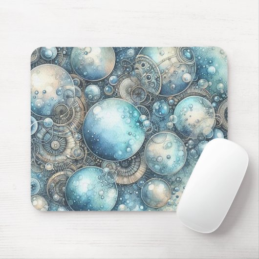 Blue Steampunk Mousepad (Mit Mouse)