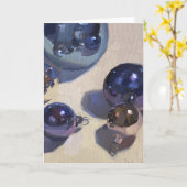 Blue Steel Blank Weihnachtskarte Karte (Gelbe Blume)