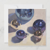 "Blue Steel" Flat Square leere Weihnachtskarte Karte (Vorderseite)