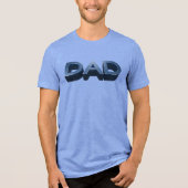 Blue Steel Vater Tri-Blend Shirt (Vorderseite)