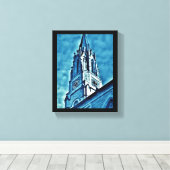 Blue Steeple Leinwanddruck (Insitu (Holzboden))