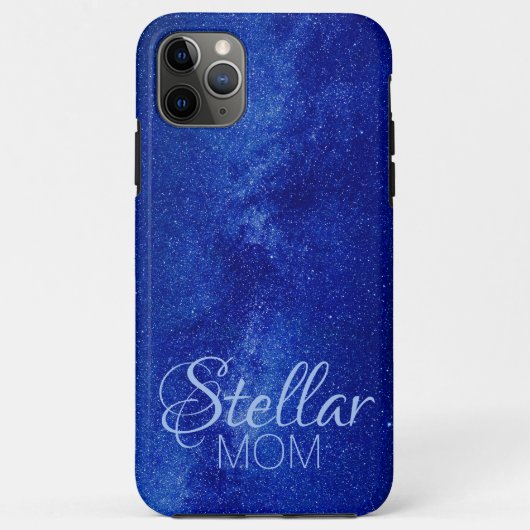 Blue Stellar Mama Case-Mate iPhone Hülle (Rückseite)