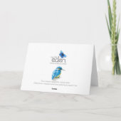 Blue step uncle bird art painted birthday card karte (Rückseite)