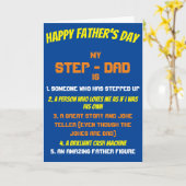 Blue Step Vater Zitat Vatertag Karte (Gelbe Blume)