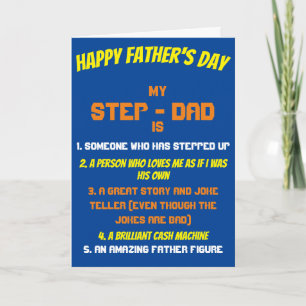 Blue Step Vater Zitat Vatertag Karte