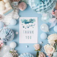 Blue Sterne Vielen Dank für die Flachkarte