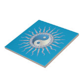 Blue Sternexplosion Yin Yang Fliese (Seite)
