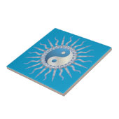 Blue Sternexplosion Yin Yang Fliese (Seite)