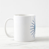Blue Sternexplosion Yin Yang Kaffeetasse (Links)
