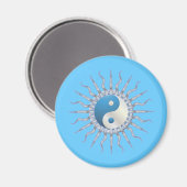 Blue Sternexplosion Yin Yang Magnet (Vorderseite/Rückseite)