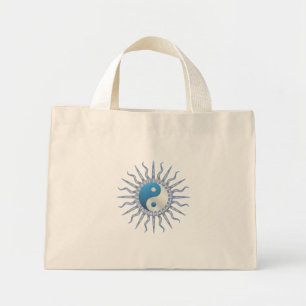 Blue Sternexplosion Yin Yang Mini Stoffbeutel