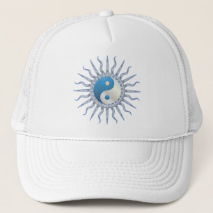 Blue Sternexplosion Yin Yang Truckerkappe