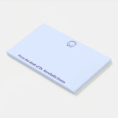 Blue Stethoscope Personalize Post-it Notes Klebezettel (angewinkelt)