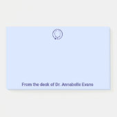 Blue Stethoscope Personalize Post-it Notes Klebezettel (Vorderseite)