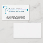 Blue Stethoscope Visitenkarte (Vorne/Hinten)