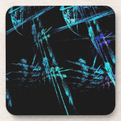 Blue Stick Man Getränkeuntersetzer (Vorderseite)