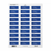 Blue Sticky Yoga Mat Address Label (Vorne)
