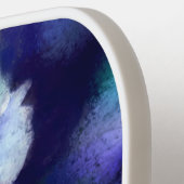 Blue Stiefmütterchens Pansy Blume Floral Personali Pickleball Schläger (Linke Seite)