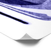 Blue Stiletto Shoe and Lipstick Poster (Ecke)