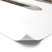 Blue Stiletto Shoes Art Poster (Ecke)