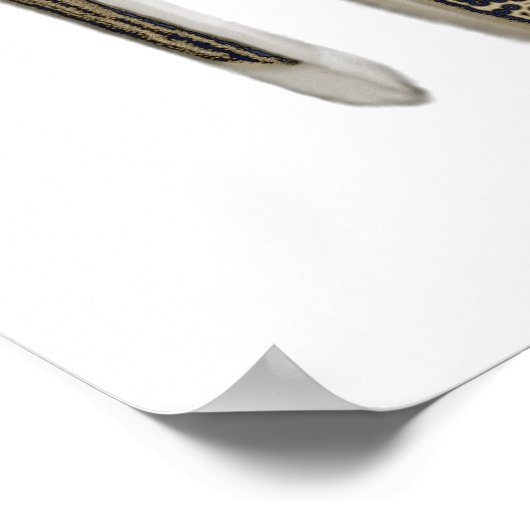 Blue Stiletto Shoes Art Poster (Ecke)