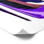 Blue Stiletto Shoes und Hat Art Poster (Ecke)